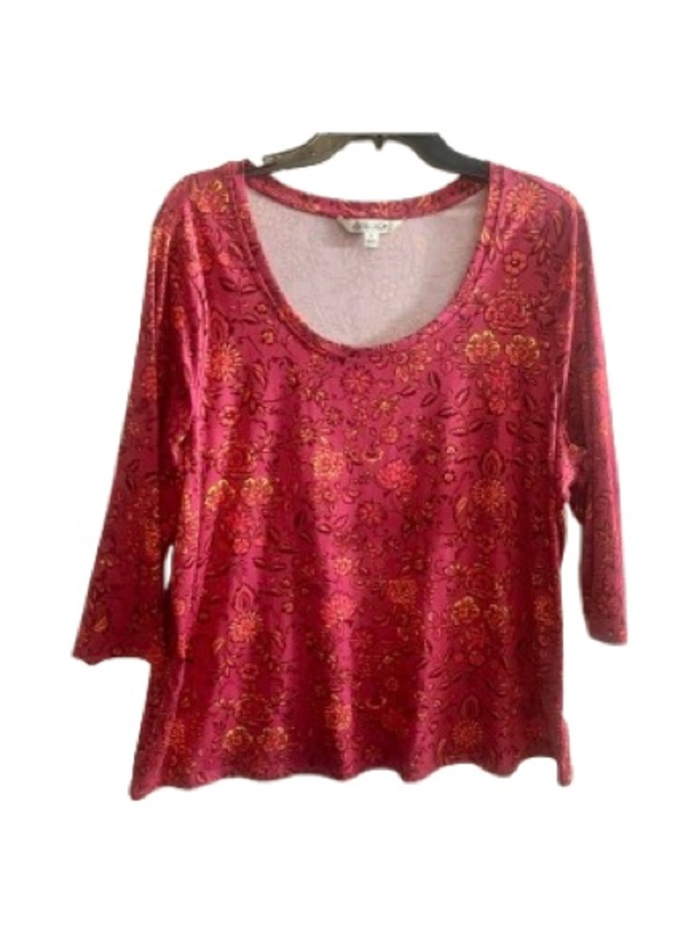 The Pioneer Woman Colorful floral Pink Top Long Sleeve Top Size 1X